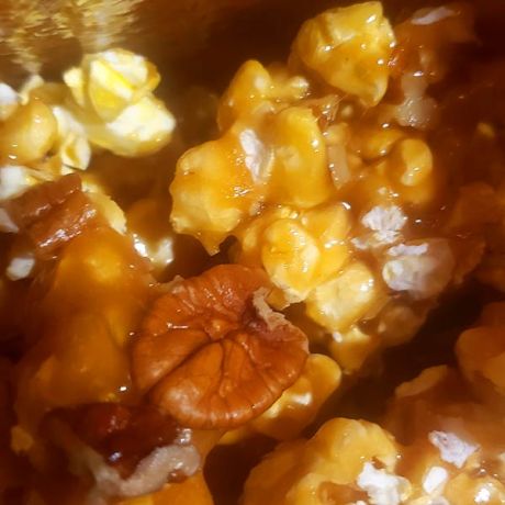 Buttery Brittle Pecan Popcorn